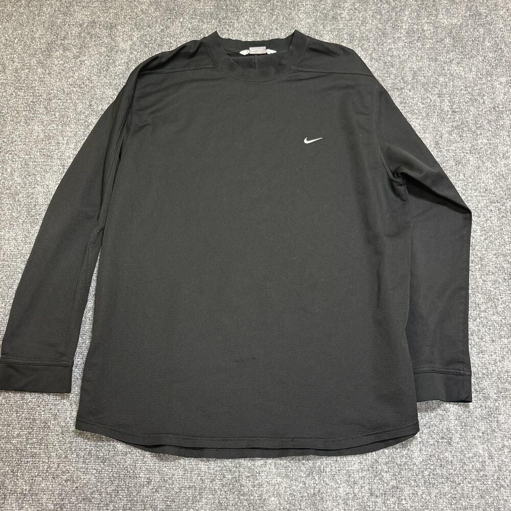 Nike Golf Men's Size XXL Black Long Sleeve Pullover Athletic Windbreaker Shirt